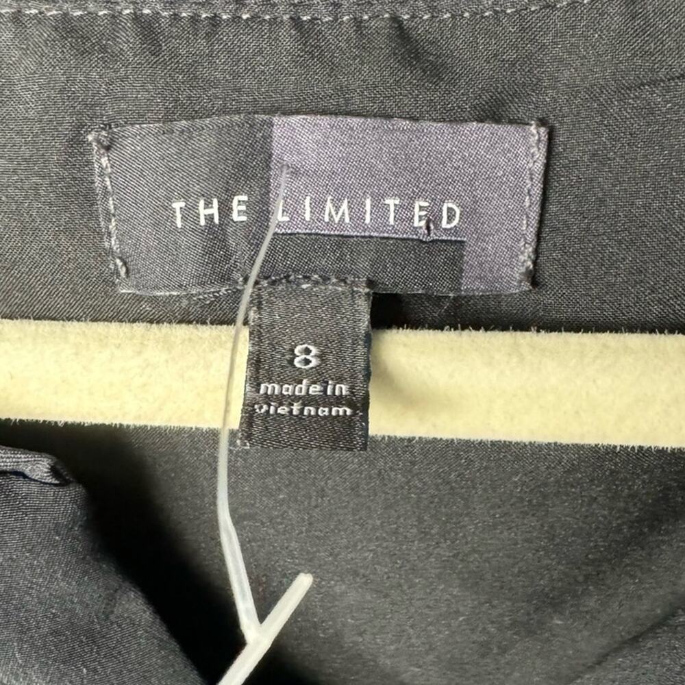 New The Limited Womens Size 8 Black 100% Polyester Sleeveless Front Zip Jumpsuit - Picture 6 of 7